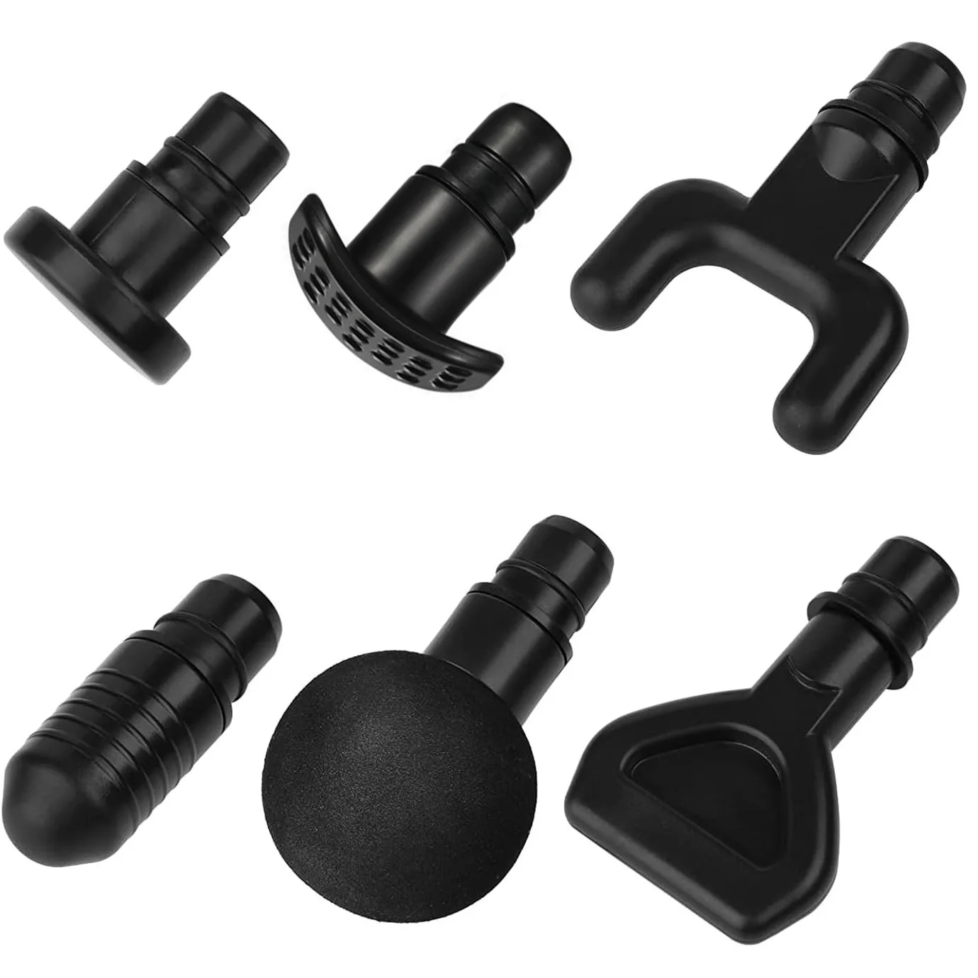 Testine per pistola per massaggio Accessori testa vibrante per pistola a fascia percussione Teste vibratori per massaggiatore Diametro biella 18 mm