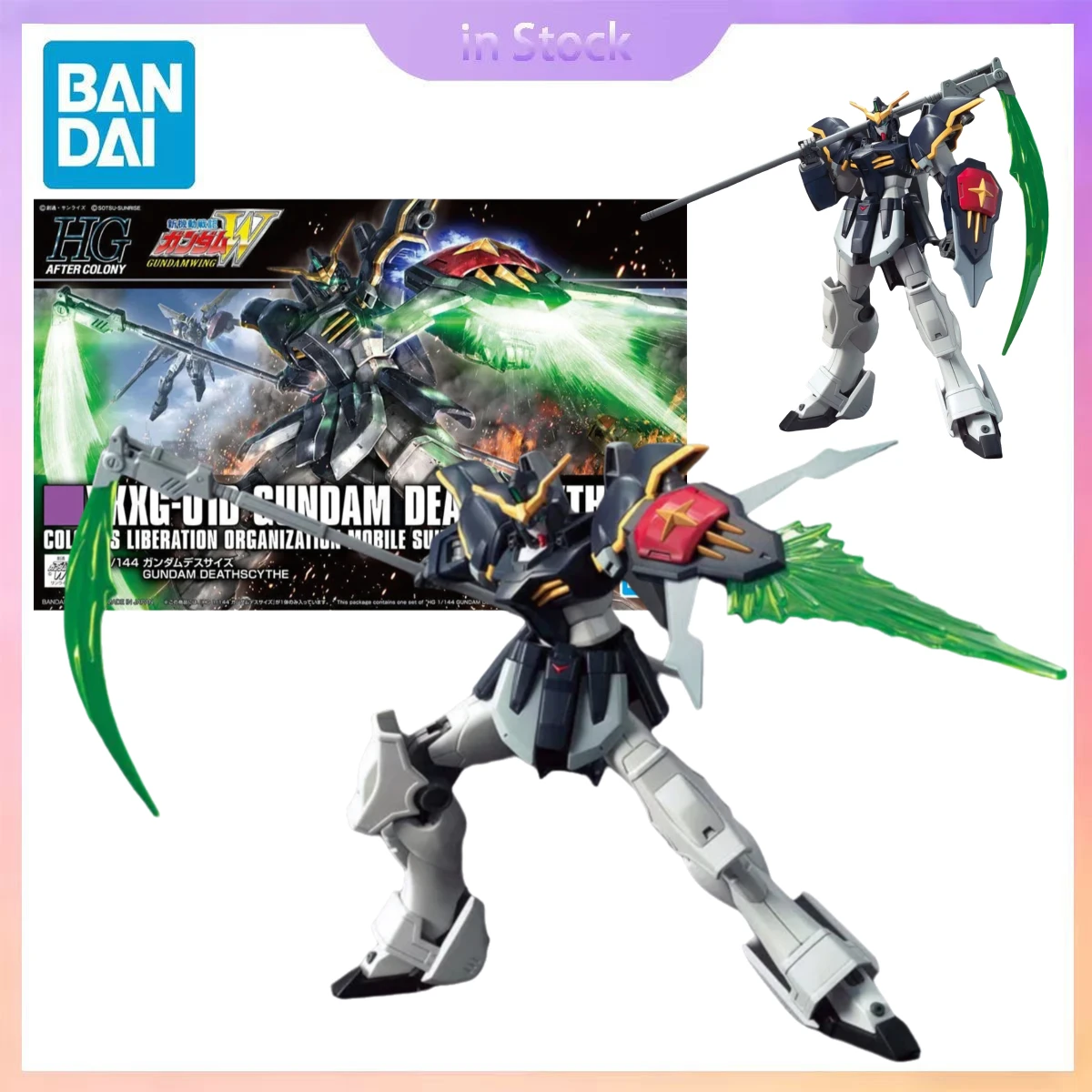 

Original Bandai Genuine In Stock Gundam HGAC 1/144 XXXG-01D Gundam Anime Collection Action Figure Model Kits Gift for Boy girl