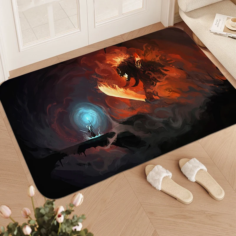 

Custom Rug A-Lord Of The Ringss Aesthetic Non-slip Mat Entrance Door Useful Things for Home Decorations Front Door Bathmat