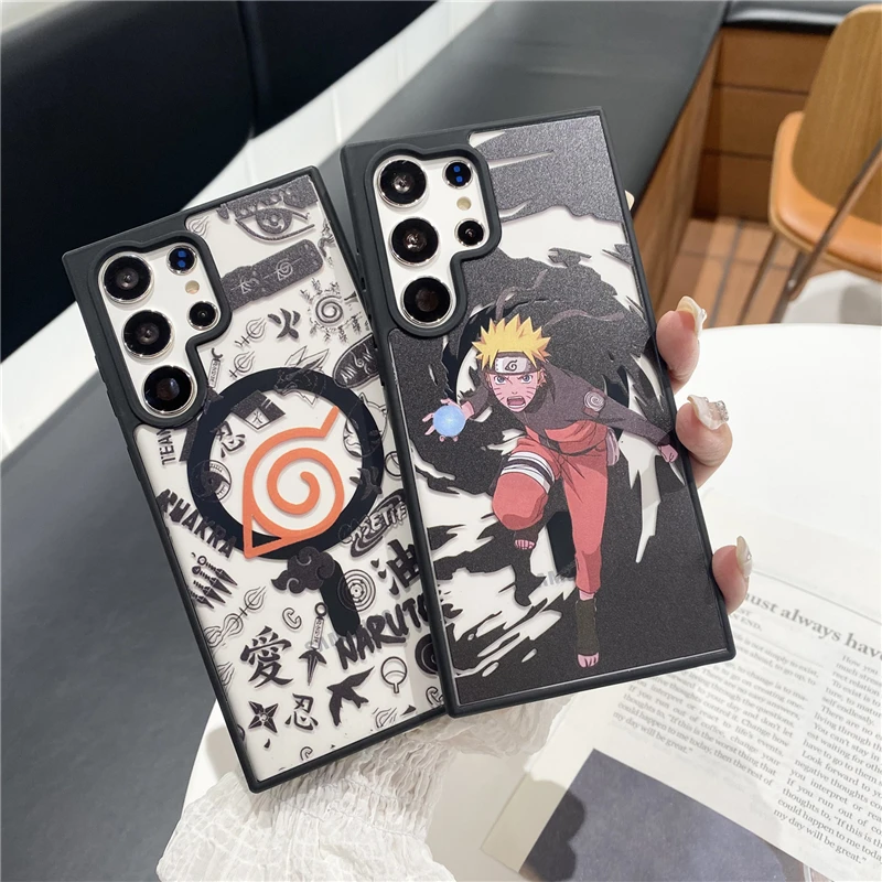 Anime Naruto One Piece Luffy Case for Samsung Galaxy S21 S22 S23 S24 S25 Plus Ultra Note20Ultra Phone Cover Back Shell Gift