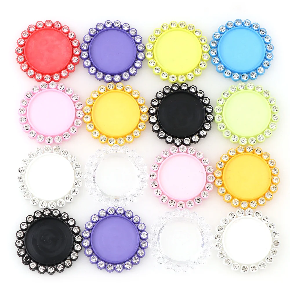20/50pcs lot 20mm inner diameter new bottle cap tray setting key cap cover bottom cap setting