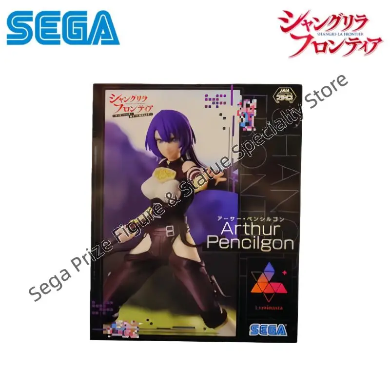 Figura de acción original de personajes de anime Sega Shangri La Frontier Arthur Penhillgon en caja original, en stock, modelo Garage Kit
