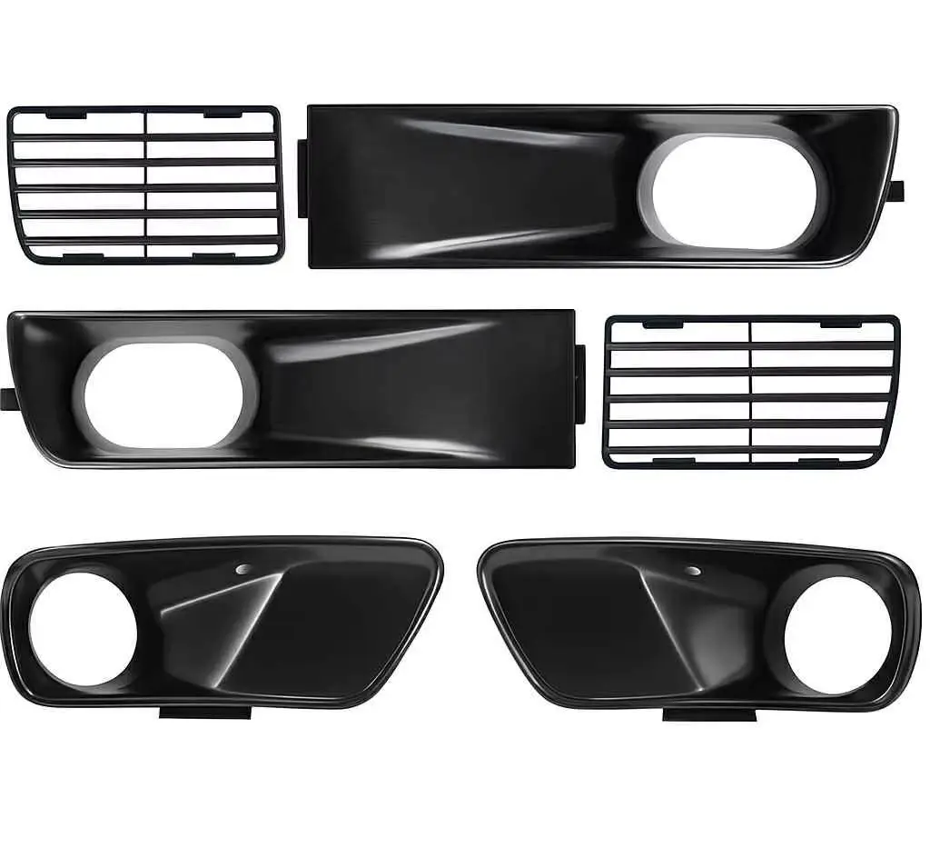 

Premium Grade 6 Pcs Front Bumper Air Intake Vent Signal Grille Cover Set for VW MK3 Golf GTI VR6 Euro Bumper