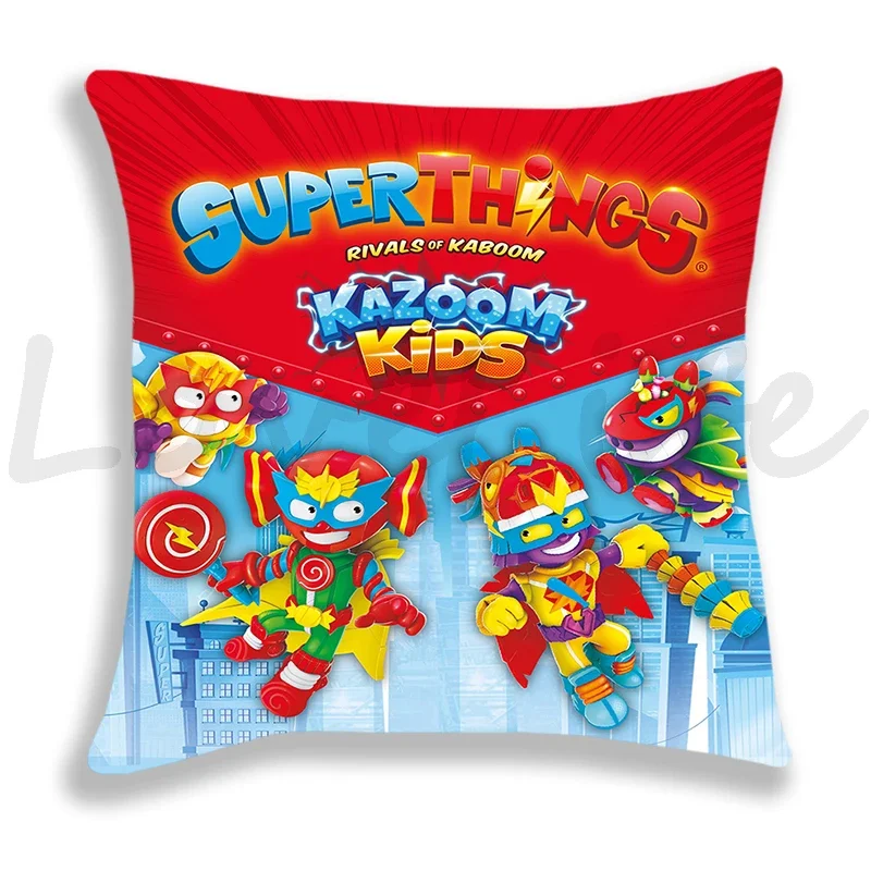Superzings Series 8 Kazoom Kids Pillow Case Home Decorative Pillowcase Children Game Superthings Pillow Cover Sofa Cushion Cover
