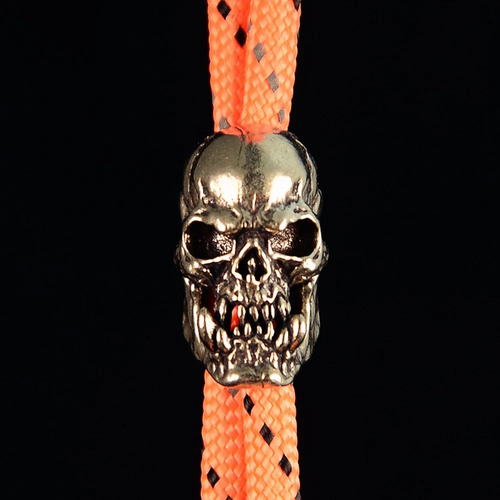 Vintage-Totenkopf mit Fangzähnen aus Messing, DIY-Schlüsselanhänger, Heimdekoration, Sammlerstücke, Geschenkzubehör – Detail 2