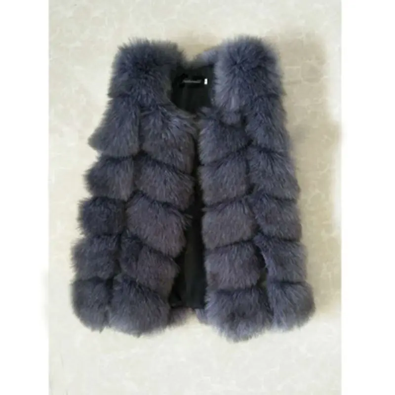 Baby Fur Vest Girls Waistcoats Thick Warm Children Sleeveless Jacket Winter Kids Faux Fur Coat Outwear