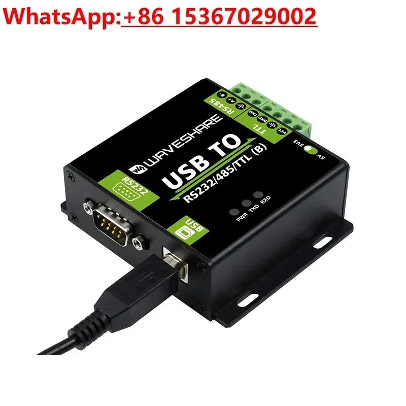 Light Snow FT232RNL/CH343G USB to RS232/485/TTL Serial Converter Industrial Grade with Isolation
