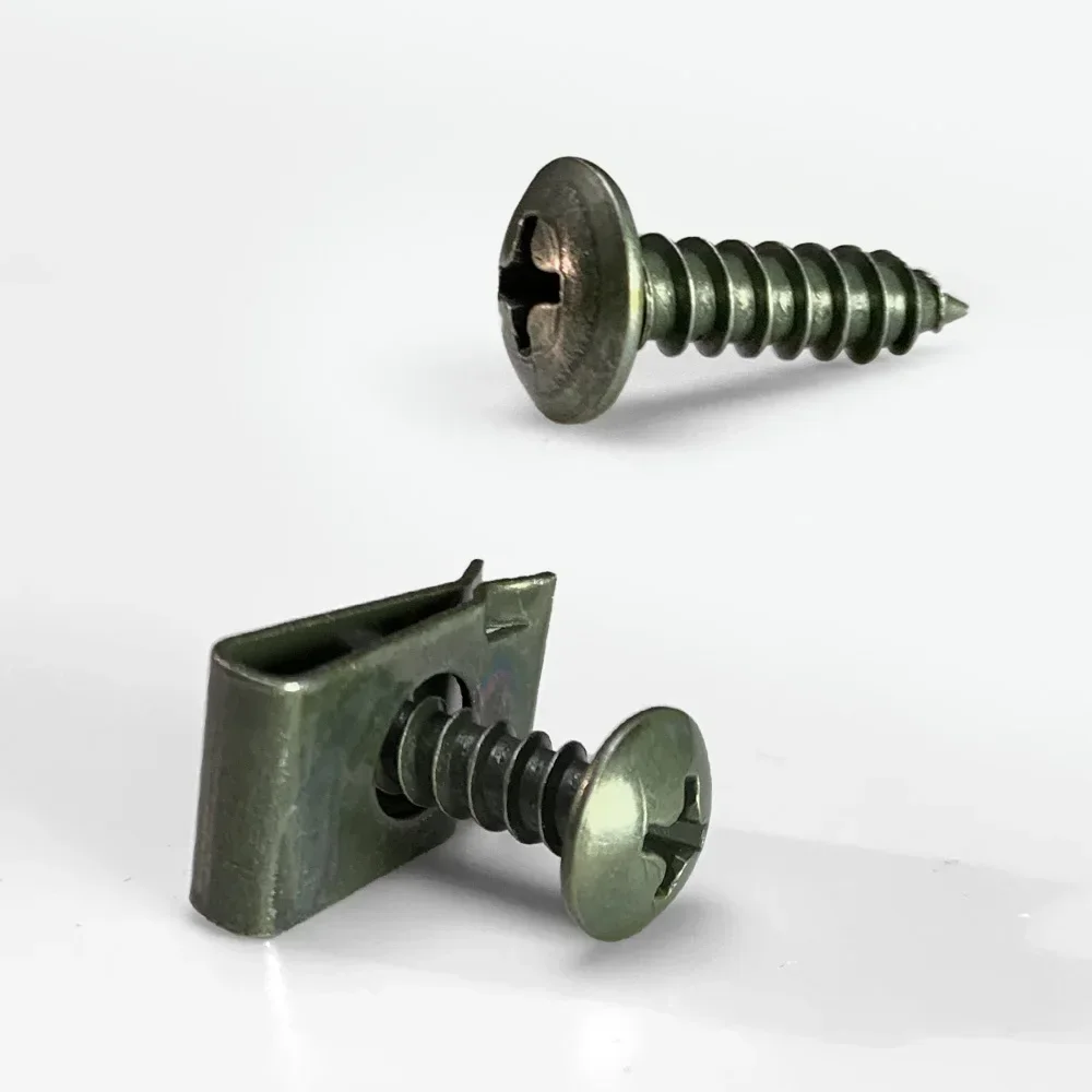 Car Fastener Clip Wholesale U-Type Metal Screw Clip Tool for Engine Undertray Splash Shield Guard Bumper Screw Car Accessories