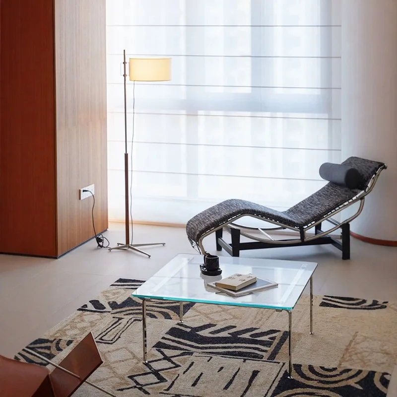 Coffee table glass coffee table medieval solid wood living room sofa side modern classic Bauhaus