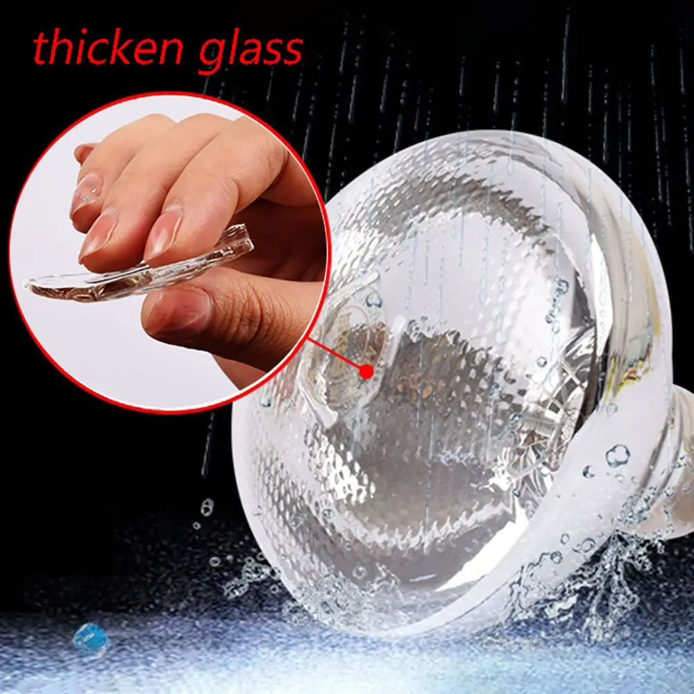 Poultry 220V Heating Lamp Bulb Thermal Preservation Heat Infrared Ray for Reptile Amphibian Pet Livestock 100/150/200/275W