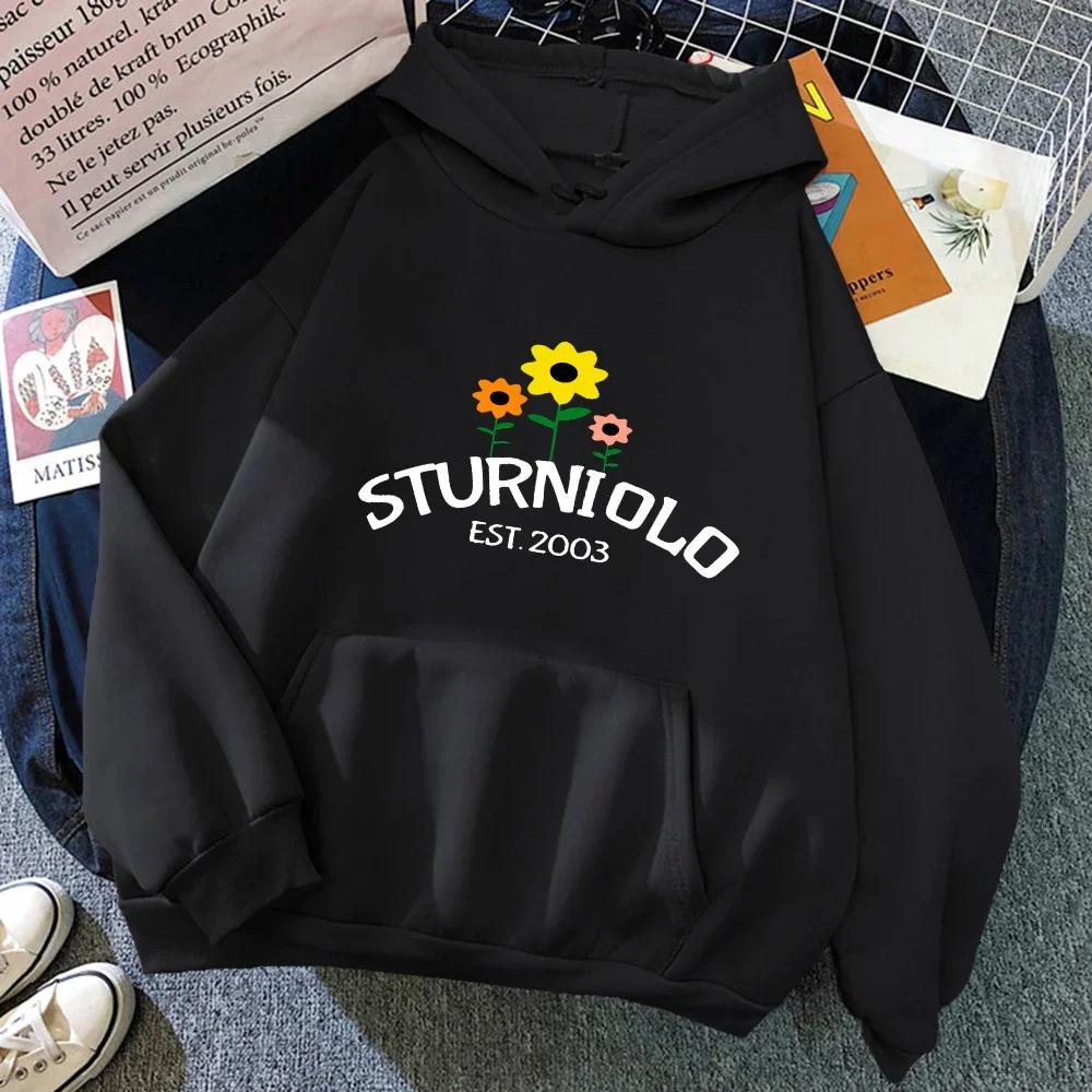 

Sturniolo Triplets Hoodies Flowers Print Sweatshirt Mens Long Sleeve Casual O-neck Regular Fit Kawaii Graphic Top Women Clothing