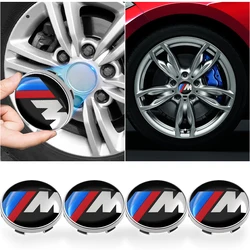 4pcs 60mm Car Wheel Center Hub Cap Rim Cover Emblem Stickers For BMW M E34 E36 E60 E90 E46 E39 E70 F10 F20 F30 X5 X6 X1 M3 M5 M6