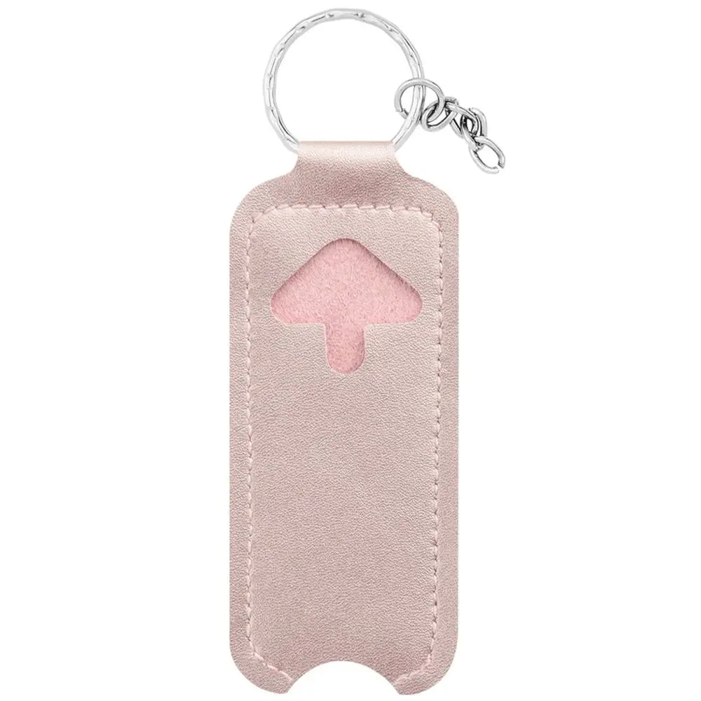 Outdoor Keychain Lipstick Bag PU Leather Mini Lip Balm Holder Multifunctional Portable Makeup Lipstick Holder Women