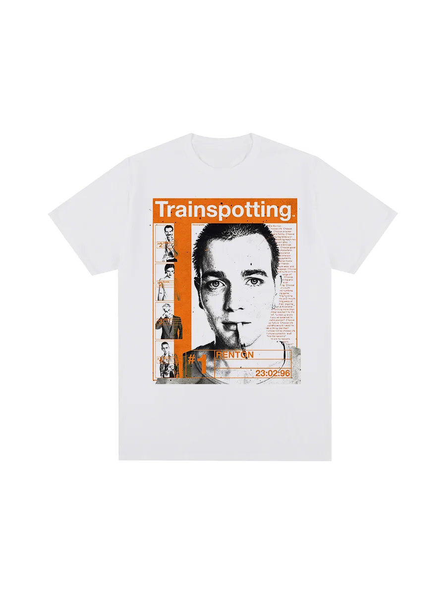 Trainspotting Vintage t-shirt New Retro Portrait Classic Design British Popular Cotton Men T shirt New TEE TSHIRT Womens tops