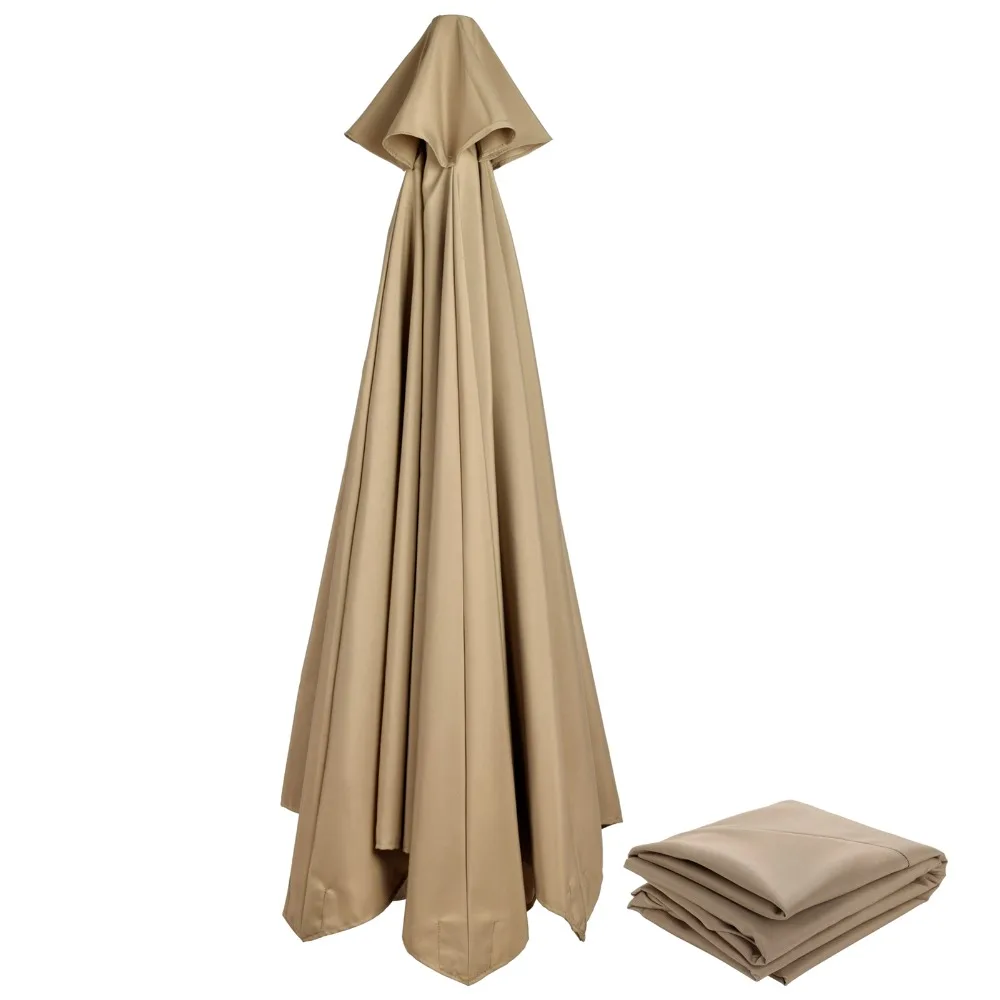 Polyester Umbrella Replacement Canopy Round Waterproof Patio Umbrella Canopy Multiple Color 10ft Diameter Market Umbrella Canopy