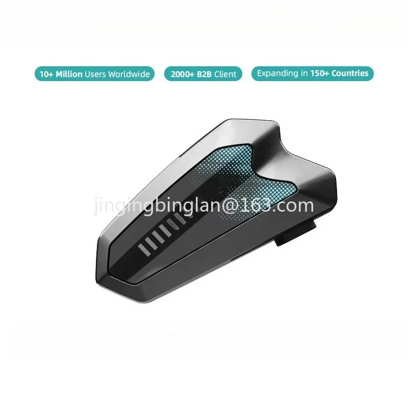 One-click connection walkie-talkie 1000M distance motorcycle helmet intercom earphones, waterproof IP67