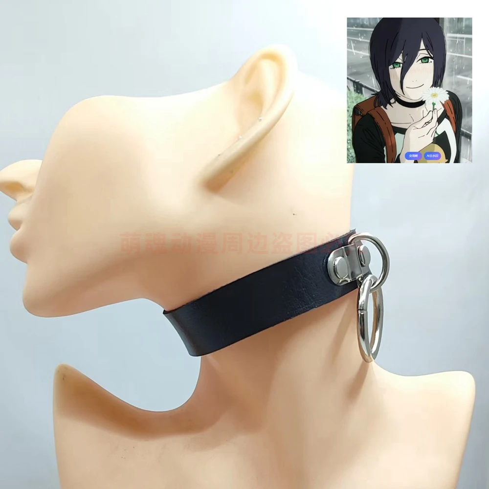 حزام الرقبة التنكري Reze للرجال بالمنشار مع حلقة معدنية #1