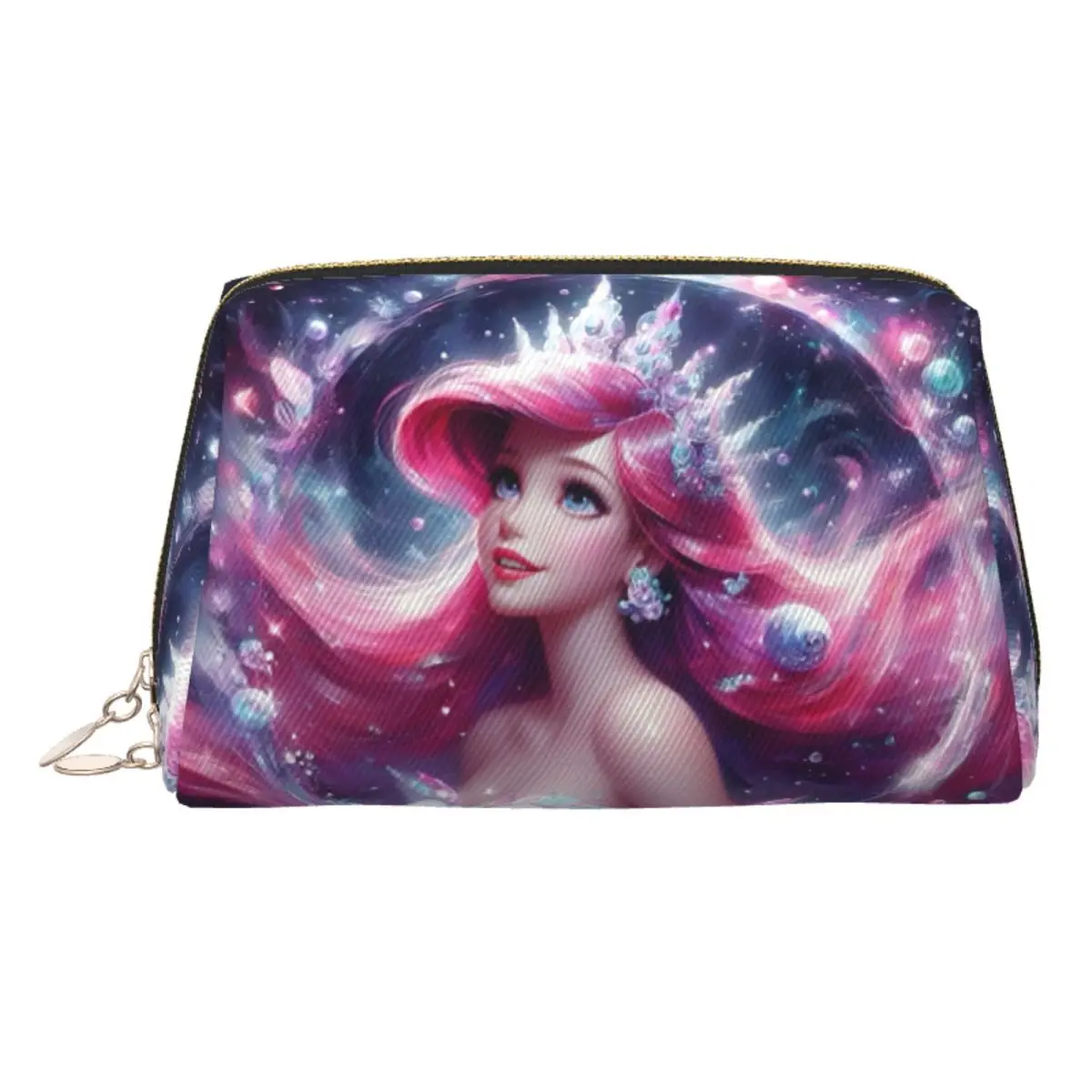 

Custom The Little Mermaid Mangas Movie Ariel Cosmetic Bag Women Kawaii Large Capacity Makeup Case Beauty Storage Toiletry Bags