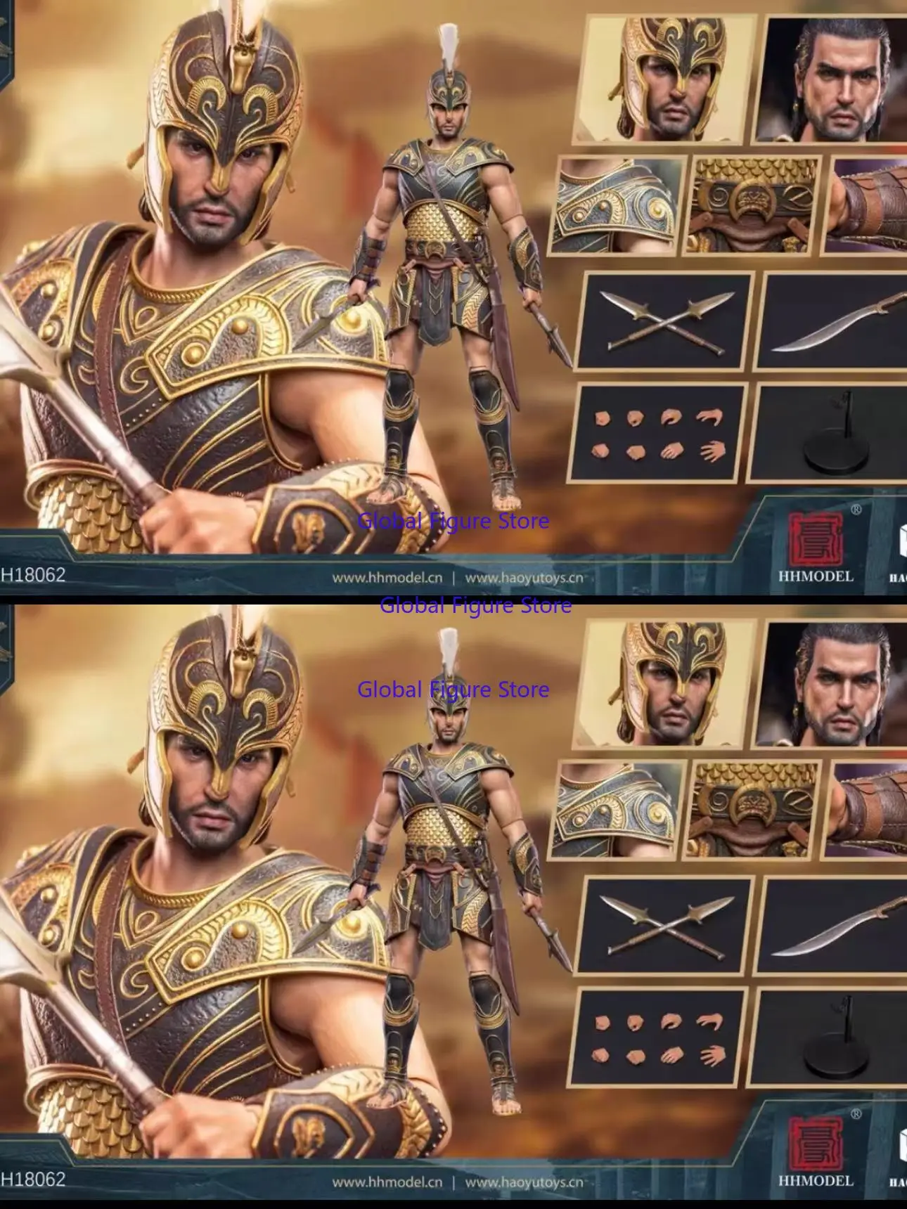 In Stock HAOYUTOYS 1/6 Imperial Legion Roman Gladiator God of War Version HH18052 Action Figure Model