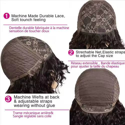 Jerry Curly Short Bob Human Hair Wigs With Bangs Wear To Go Glueless Wig Highlight Honey Water Wave Blonde Colored Wig For Women - Image 6