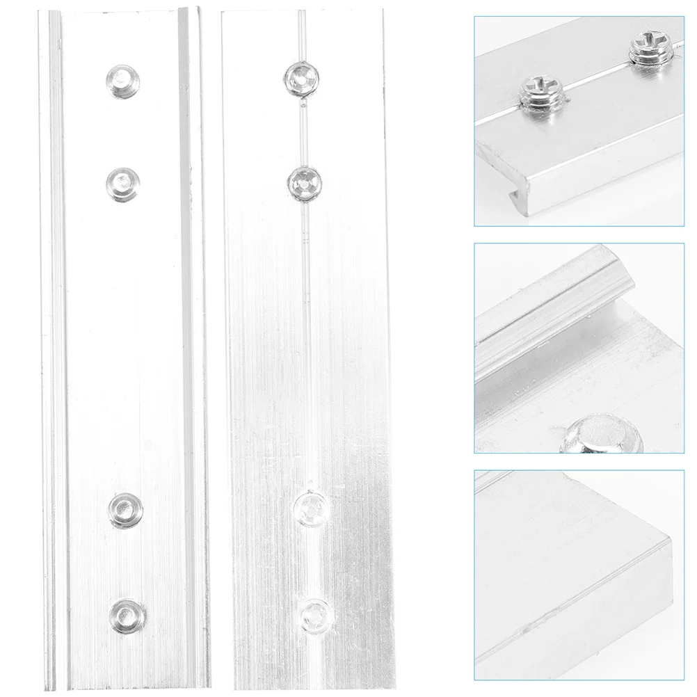 

4pcs Curtain Track Connectors Aluminum Alloy For Ceiling Wall Mounted Room Divider Sliding Door Fittings Curtain Rail Joints