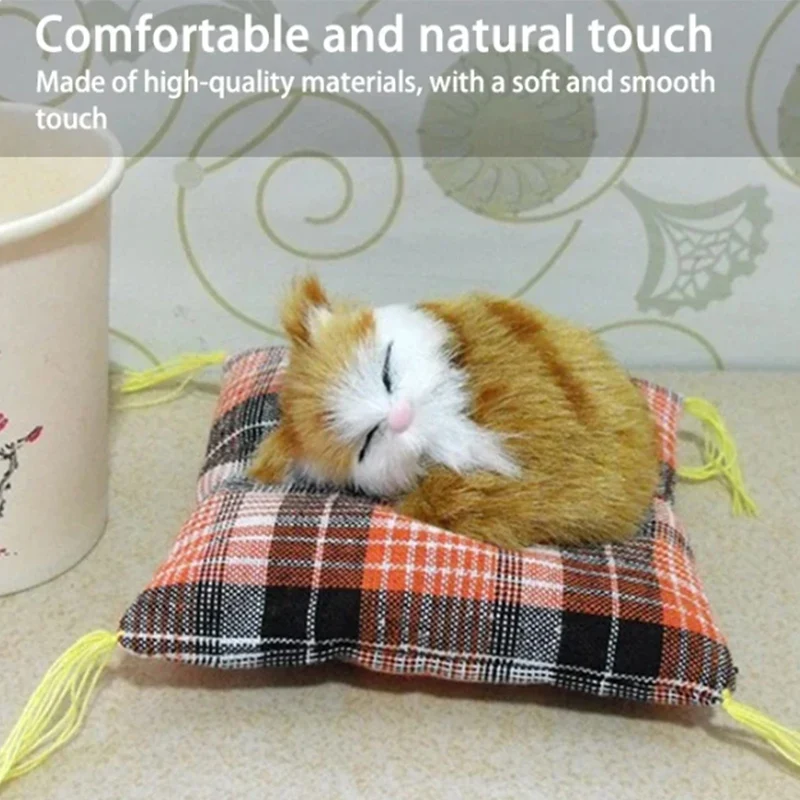 Simulation Animal Flower Cat Cloth Cushion Cat Nap 1pc Simulation Cat Toy Ornaments Cat Desktop Doll Ornaments 12*12*2cm