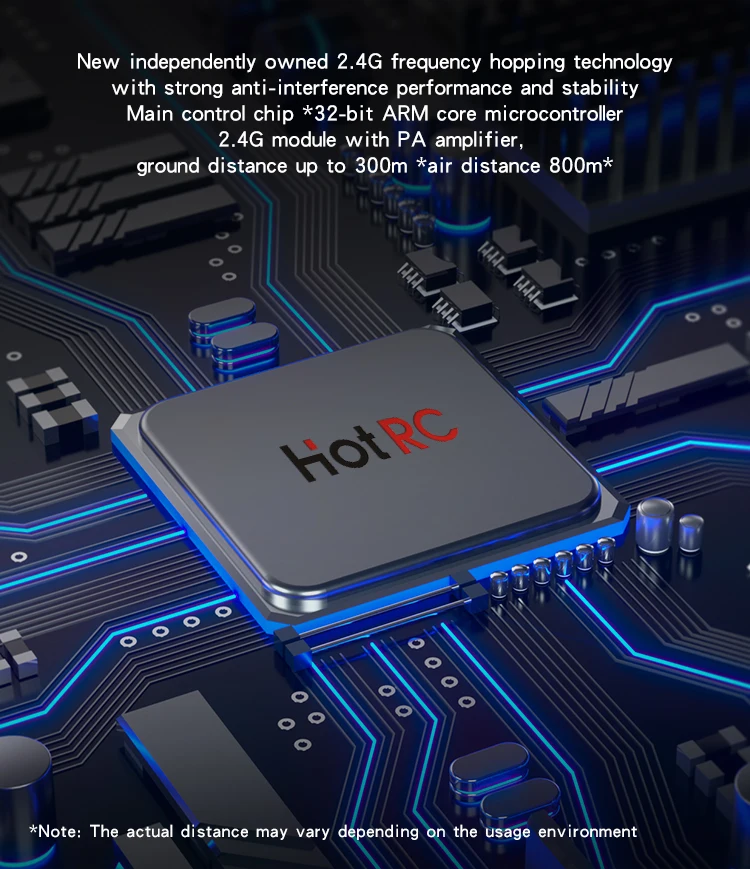 HOTRC DS-600 6CH 2.4GHz Transmitter Remote Controller Radio System With DS 600 PWM 6 Channel Receiver for RC Boat