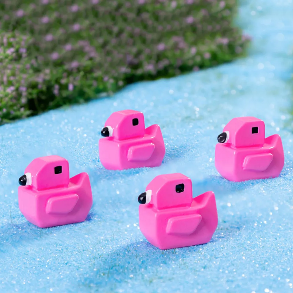 50 Piezas de Mini Decoraciones de Flamencos, Kit Creativo de Micropaisaje, Accesorios de Jardín DIY, Adornos para Casa de Muñecas