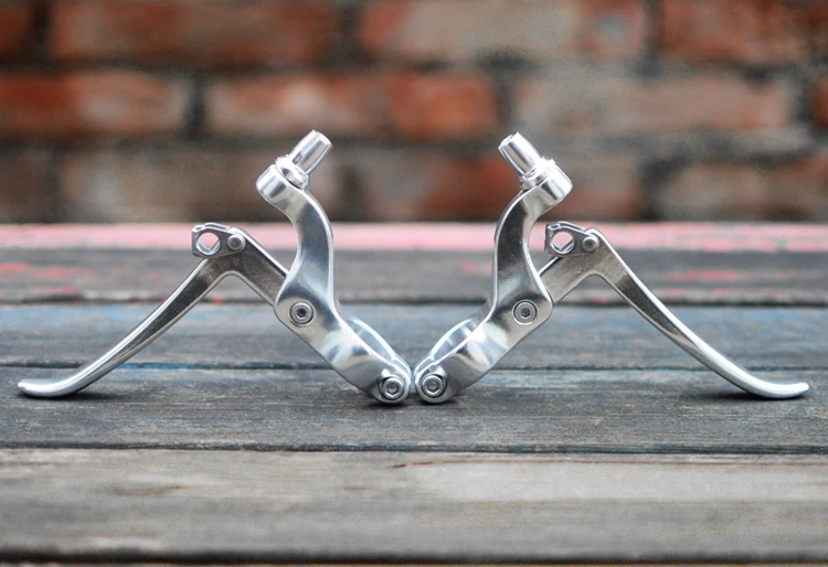 1 Paar Rennrad-Bremshebel, Retro, faltbar, Fahrradgriff, Aluminiumlegierung, passend für C-Bremse, V-Bremse, Fahrradzubehör – Detail 7