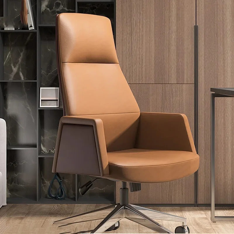 a*-Computer Relaxing Office Chair Cushion Bedroom Comfortable Office Chair Study Ergonomic Mobile Sillas De Home Furniture./