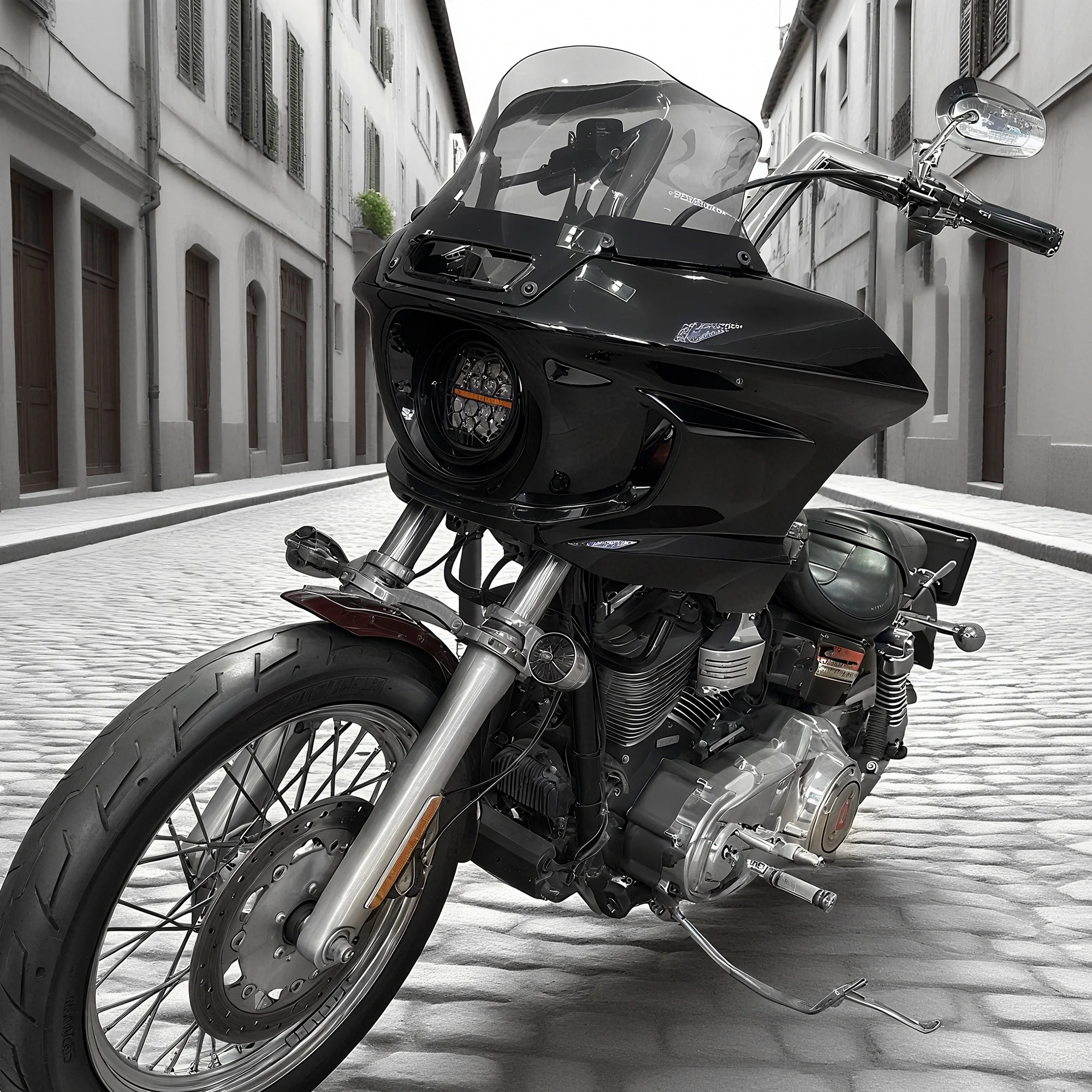 

STLF ST Fairing Dyna Brackets Fairing Colorful ST Windshield & 5.75" LED ST Headlight for Dyna FXD FXDC FXDLS FXDB FXCW FXDWG