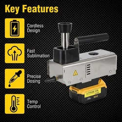 Wireless OA Vaporizer 18V Battery Oxalic Acid Sublimator and Vaporizers Powered Cordless Oxalic Acid Vaporizer Beekeeping Tools
