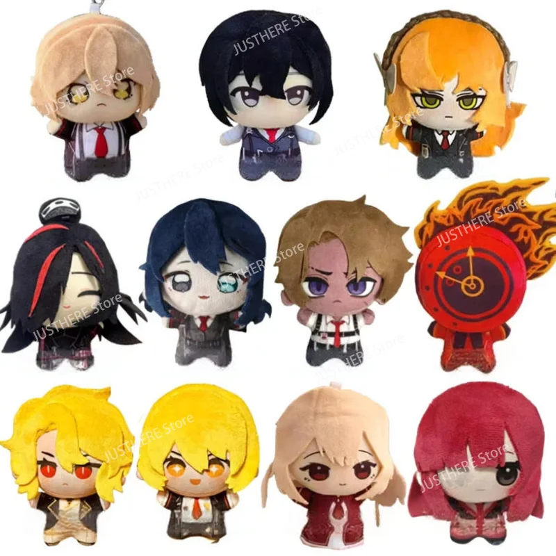 10cm Anime Limbus Company Cotton Plush Dolls Ishmael Dante Faust Don Quixote Palm Stuffed Toys Cartoon Peripherials Gifts