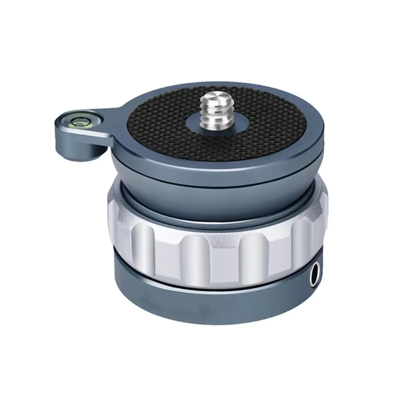Q6PA Camera Positioning Head for DSLR and Action Camera Gear, Mini Level Base with Bubble Guide and Standard Connection for