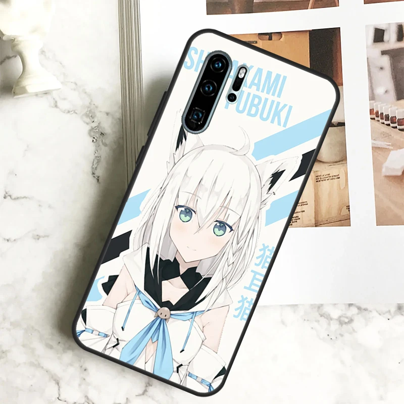 Shirakami Fubuki Hololive لهواوي نوفا 12i 12s 11i 8i Y73 Y72 Y61 Y91 Y90 Y70 Y60 9 10 SE P30 P40 Lite P60 Pro #6