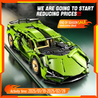 Technical Racing Sport Car 1280PCS Model Building Blocks City Mechanical Speed Vehicle Supercar Brick Puzzle Toys Kid Adult Gift