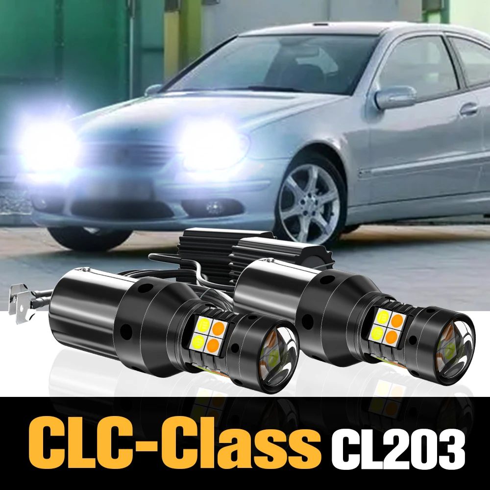 

2x Canbus LED Dual Mode Turn Signal+Daytime Running Light DRL Accessories For Mercedes Benz CLC-Class CL203 2008-2011 2009 2010