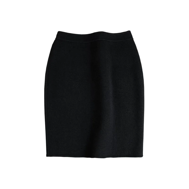 

Autumn and winter skirt high waist a word hip wrap women's short skirt