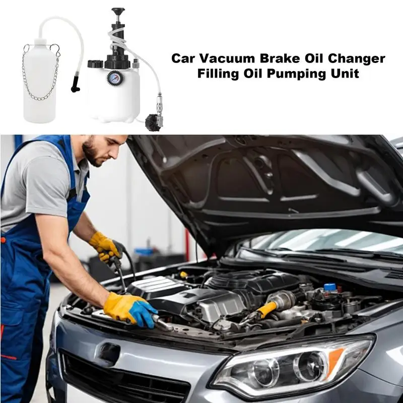 Brake Oil Change Pot Auto Manual Bleeding Kit High Toughness Brake Liquid Bleeding Kit For Most Models On The Market