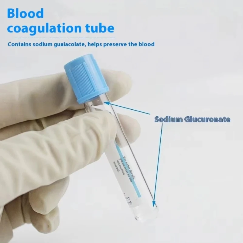 Disposable Sodium Citrate 1：9 Sterile Vacuum Blood Collection Tube 100pcs plastic Tube 2ml 5ml 10ml