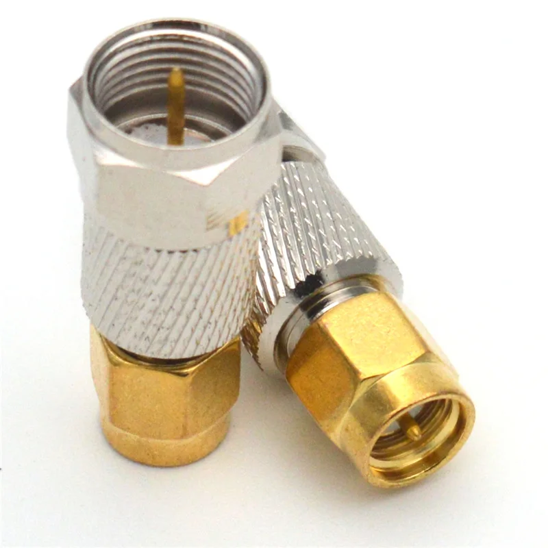1 Stück SMA-Stecker auf F-TV-Stecker Gerader RF-Koaxialadapter FJ auf SMAJ – Detail 5