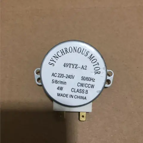 전자 레인지 용 ac 220 v-240 v 4 w 5/6 rpm 턴테이블 동기 모터 49tyz-a2