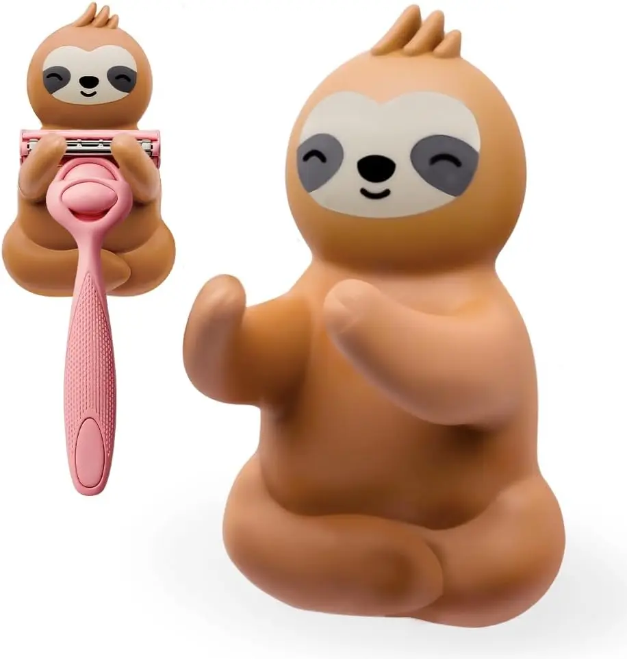 

Милый держатель для бритвы в виде ленивца для душа, забавный декор для ванной, подарки для женщин и подруг