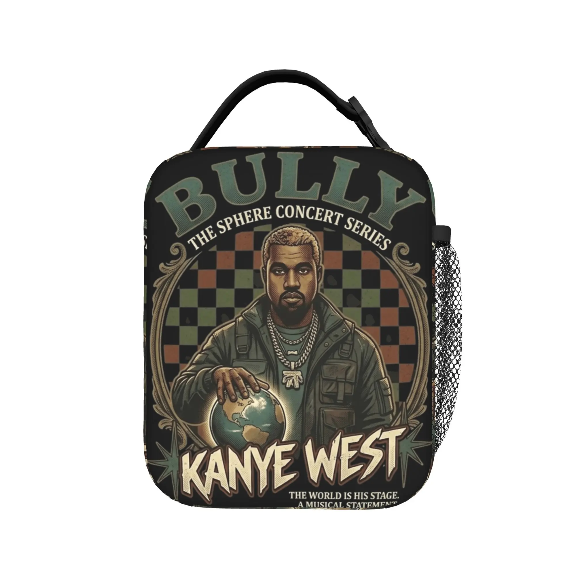 Kanye West BULLY The Sphere Concert Series Insulated Lunch Bag Thermal Bag Meal Container Lunch Box Tote Food Handbags Travel