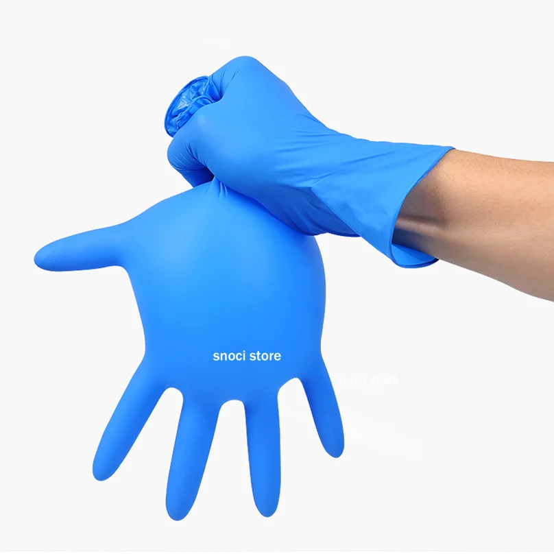 Experimental gloves Chemical laboratory special disposable gloves latex rubber gloves nitrile gloves S M L XL 10Pcs