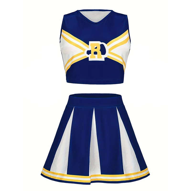 2024 Custom Performance Competition Team Cheers Pom Poms Mädchen Frauen Cheerleading Outfit High School Cheerleader Uniform