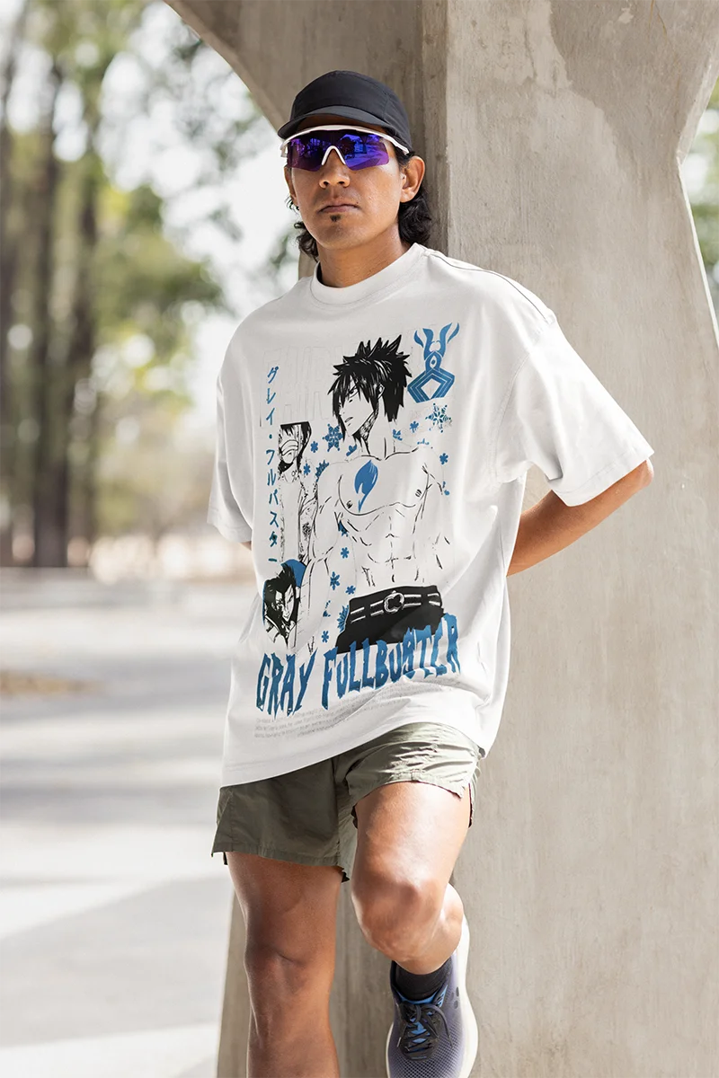 Gray Fullbuster Natsu T-shirt Fairy Tail Dragneel Girl Anime Gift Shirt All Size