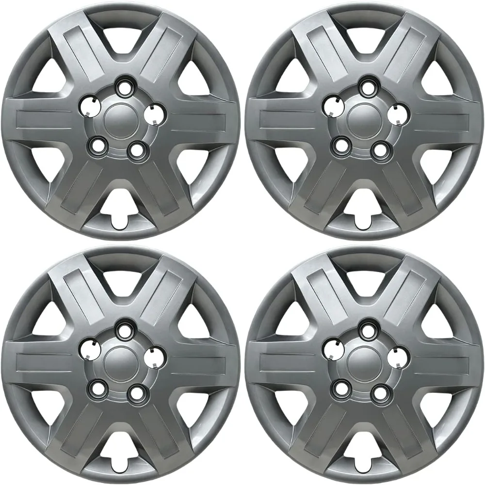 

Premium Replica Hubcap Set, Fits Dodge Caravan 2008-2013, Replacement 16-inch Wheel Cover (4 Pieces)
