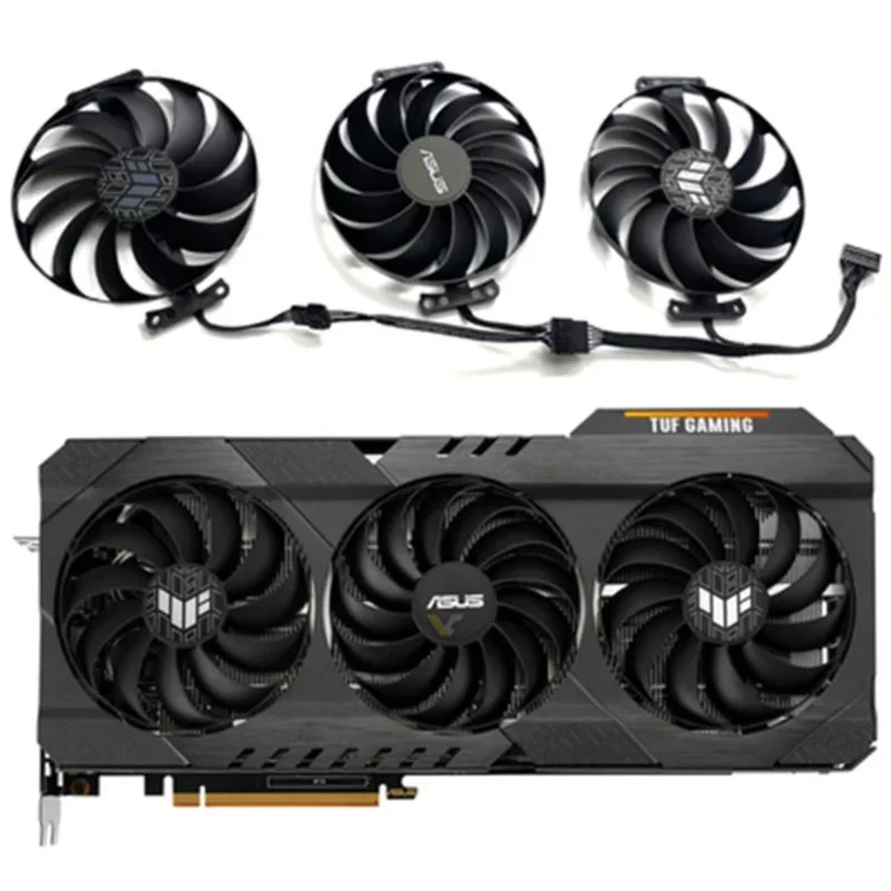 Вентиляторы охлаждения для видеокарты ASUS TUF RX6700XT 6800 6800XT 6900XT 6950XT, часть
