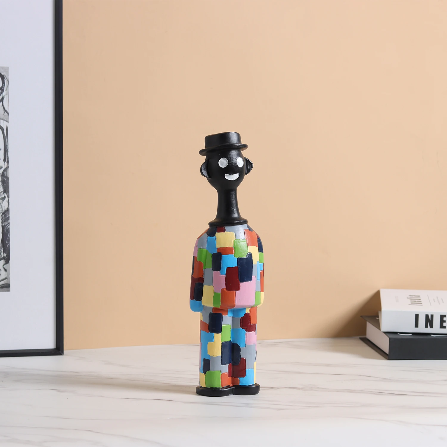 Modern Minimalist Mosaic Clown Cartoon Decorations Living Room Bar Cabinet Sample Room Children's Room TV Cabinet Creative Resin